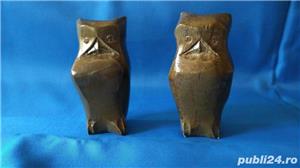 Lot miniaturi bufnite sculptate