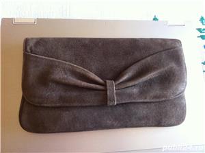 Geanta din piele intoarsa  maro -pt diverse ocazi