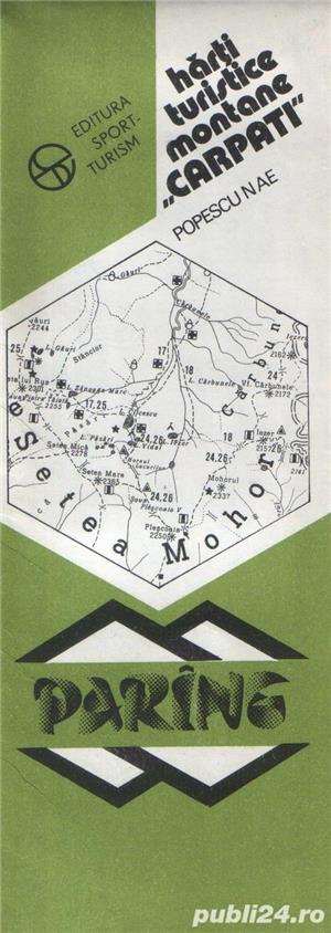 3 hărţi de munţi : Bucegi, Parâng, Retezat