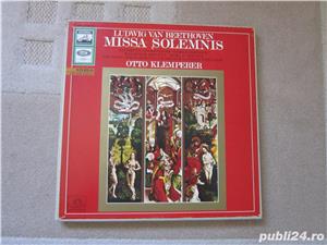 vinil rar Beethoven -"Missa Solemnis"-dirijor Otto Klemperer 1960 -impecabil - imagine 2