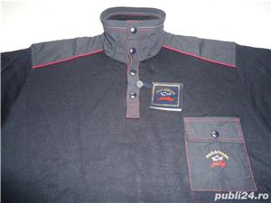 Pulover bleumarin barbati 4 capse guler umeri epoleti 100% lana pura virgina  - imagine 3