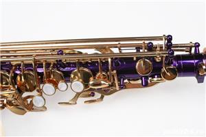Saxofon Alto Karl Glaser LILA/MOV+ AURIU NOU curbat Saxophone Germania - imagine 5