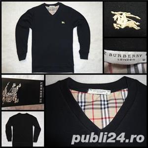 Bluza anchior maleta alba neagra adolescenti barbati tricou maneca lunga 100% bumbac  - imagine 3