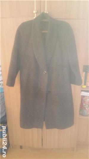 Vand palton lung din lana - imagine 4