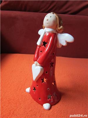 cadou inedit  Inger rosu cu inima mare