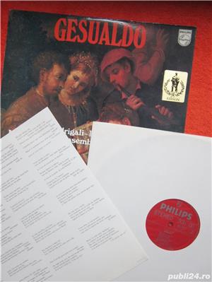 vinil rar Don Carlo Gesualdo  Madrigali-Responsorii (impecabil) - imagine 2