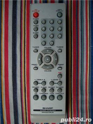 Telecomanda SHARP cd-302,mini disc md-r1,RRMCG0356Awsa home cinema,portabile...8 modele audio - imagine 7