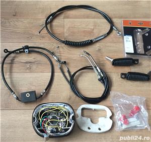 cabluri ambreiaj frana acceleratie scarite  stop cu led harley davidson - imagine 2
