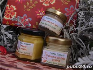 Set 3 creme de fata  handmade 100% naturale cu cutie cadou