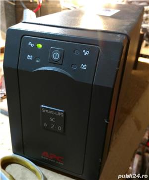 UPS APC Smart SC 620VA, f ieftin, are AVR, cu sau fara acumulator nou.  - imagine 3