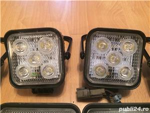 LED Lampa de lucru Lampa patrata Flood 4WD Off-road Truck Jeep SUV - imagine 5