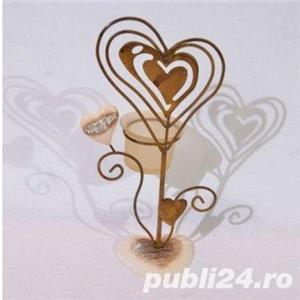 Suport lumanare - forma inima