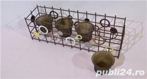 Suport metalic 4 lumanari - imagine 5