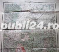  	 Harta topografica Predeal- Brasov, perioada interbelica - imagine 3