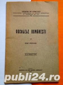 Vocalele romanesti, Iosif Popovici, 1927