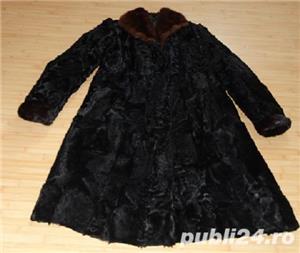 Haina eleganta din ied de Etiopia cu garnitura de nurca marimea 46