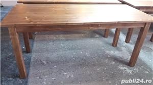 Masa masiva cu scaune de la producator - imagine 4