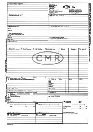 Scrisoare de transport personalizata (CMR)