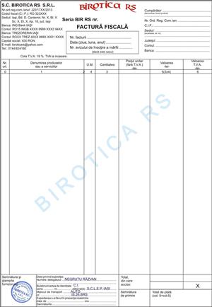 Facturi,avize,monetare si chitante personalizate