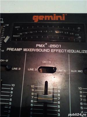 STATIE-AMPLIFICATOR statie cu mixer si cd player Mp3 gemini si boxe 25 - imagine 4