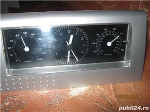 CANADA Quartz ceas BIROU,termometru,higrometru,aparat NOU,3 in 1,perfect functional,baterie 1,5 V  - imagine 8