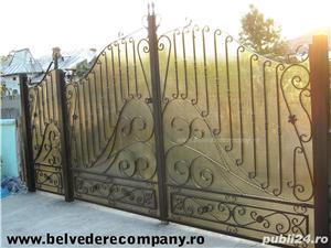 Porti auto si pietonale & garduri din profile metalice si/sau fier forjat - imagine 2