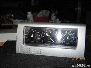 CANADA Quartz ceas BIROU,termometru,higrometru,aparat NOU,3 in 1,perfect functional,baterie 1,5 V  - imagine 6