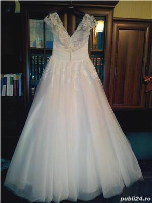 Rochie de mireasa tip printesa  - imagine 4