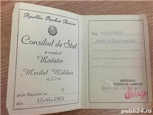 Legitimatie pentru meritul militar cl 2 RPR