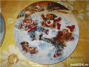 Canada farfurii pictate originale,sisteme fixare,rame octogonale dedicate,cutii transport speciale - imagine 4