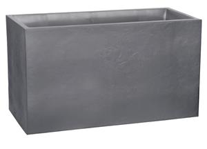Jardiniera mare dreptunghiulara gri 99,5x39,5x60 cm