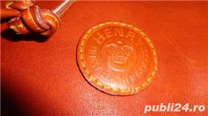 rucsac din piele naturala, original, Henry Laether Finest Goods - imagine 5