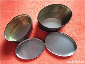 Cutii Metalice Design Retro cu Rate Mandarine  - imagine 8