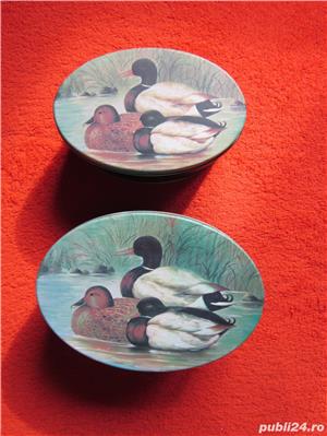 Cutii Metalice Design Retro cu Rate Mandarine  - imagine 6