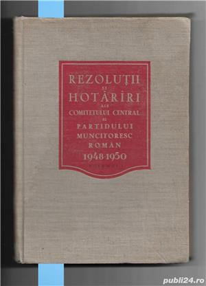 Rezolutii si Hotarari ale Comitetului Central al Partidului Muncitoresc Roman 1948-1950