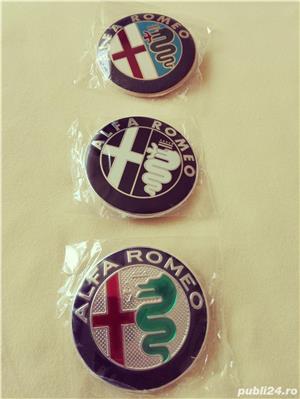 Embleme capotă/portbagaj Alfa Romeo 3 modele diametrul de 74 mm  - imagine 2