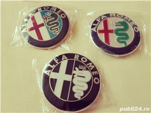 Embleme capotă/portbagaj Alfa Romeo 3 modele diametrul de 74 mm 