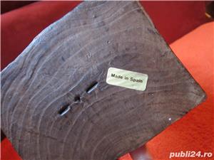 cadou rar Fecioara Maria cu pruncul Sculptura 42cm lemn Spania 1950 - imagine 3