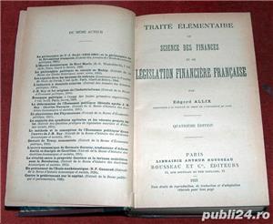 Traite Elementaire de Science des Finances de E.Allix (1921) - imagine 2
