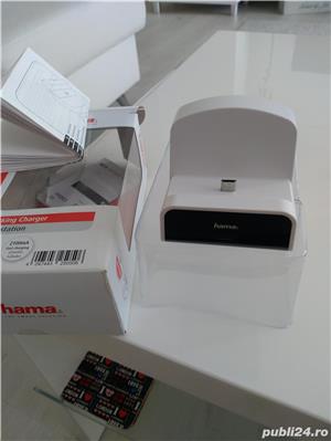 Vand statie HAMA,dubla incarcare mufa  micro usb/usb 2.1 A,noua - imagine 6