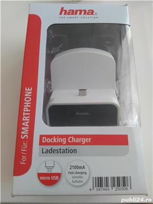 Vand statie HAMA,dubla incarcare mufa  micro usb/usb 2.1 A,noua