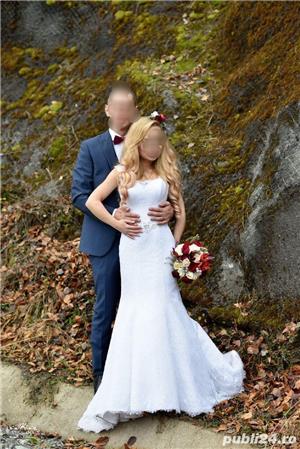 Rochie mireasa sirena, voal-accesorii!!! - imagine 6