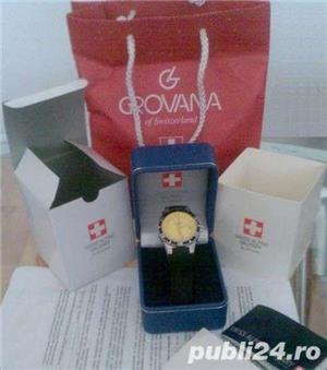 Ceas grovana swiss alpine military gmt 1606.1835 - nou/tipla - imagine 2