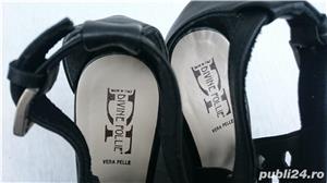Pantofi de vara dama, sandale din piele cu platforma, marca Divine Follie, 25cm M 39  - imagine 6