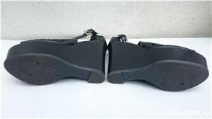 Pantofi de vara dama, sandale din piele cu platforma, marca Divine Follie, 25cm M 39  - imagine 7