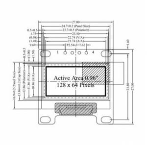 oled display 128X64 IIC I2c 0.96" 1.3" Inch pt. Arduino, Raspberry PI - imagine 4