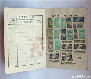 document, legitimatie, carnet membru CCS timbre fiscale, act vechi colectie RPR - imagine 3