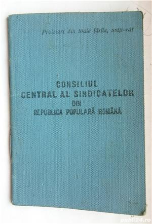 document, legitimatie, carnet membru CCS timbre fiscale, act vechi colectie RPR