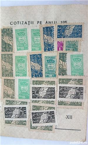 document, legitimatie, carnet membru CCS timbre fiscale, act vechi colectie RPR - imagine 4