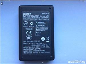 Incarcator original Nikon MH-63 ptr baterie EN EL10 - imagine 2
